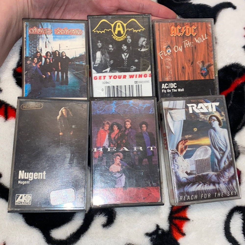 Vintage Rock Cassette Tapes
